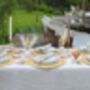 Natural Stripped Linen Tablecloth, thumbnail 3 of 8