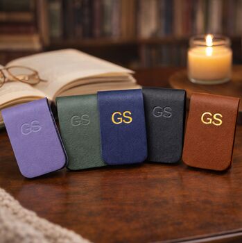 Personalised Vegan Leather Magnetic Bookmark, 6 of 8