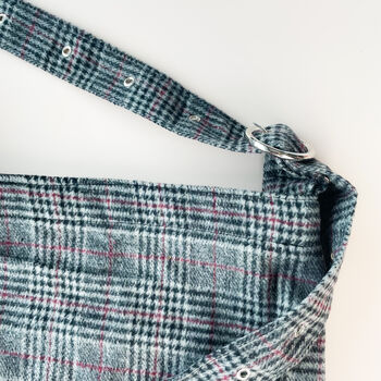 Adjustable Strap Mixed Wool Tartan Crossbody Bag, 3 of 5