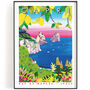 Capri, Italy Travel Poster, Option To Personalise, thumbnail 1 of 3