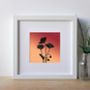 Poppies Silhouette Fine Art Print, thumbnail 4 of 6
