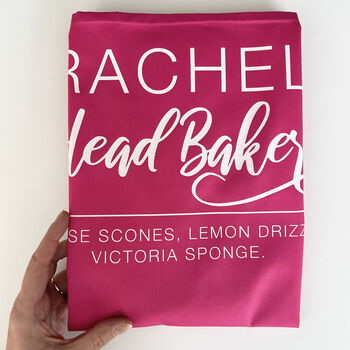 Personalised Head Baker Apron, Perfect Gift, 3 of 12