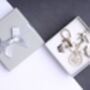 Teacher Lucky Sixpence Christmas Charm Keyring, thumbnail 1 of 3