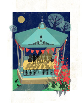 Bandstand Greetings Card, 2 of 2