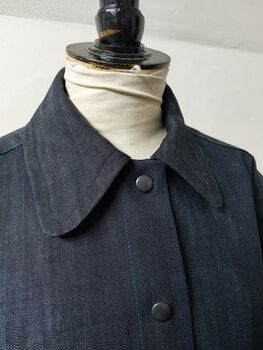 Lancer Parka Style Denim Jacket With Boiled Wool Back, 3 of 6