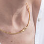Ouroboros Snake Gold Plated Choker Necklace, thumbnail 5 of 6
