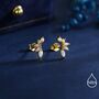Sterling Silver White Opal Marquise Cluster Stud Earrings, thumbnail 5 of 11