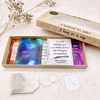 Shakespeare Gifts: William Shakespeare Tea Gift Set, 12 of 12