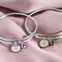 Personalised Birthstone Bangle, thumbnail 3 of 11