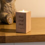 Personalised Home Sweet Home Wooden Candle Holder, thumbnail 3 of 5