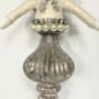 Retro Inspired Silver Angel Christmas Droplet, thumbnail 3 of 6
