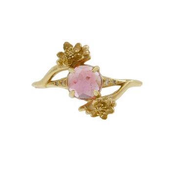 Cherry Blossom Pink Tourmaline And Diamonds Ring, 7 of 12