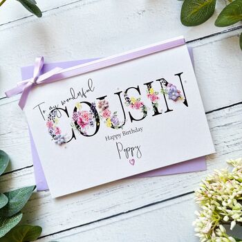 To My Wonderful Cousin Birthday Card, 7 of 9