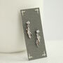 Sterling Silver Leaf Dangle Earrings, thumbnail 2 of 6