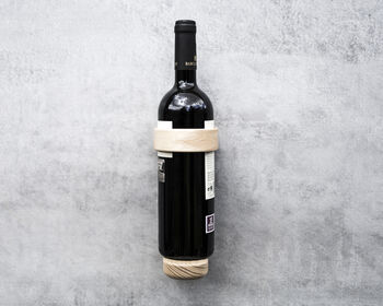Luxury Ash Wall Mounted Wine Bottle Holder, 5 of 8
