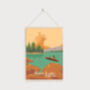 Bass Lake USA Travel Poster Art Print, thumbnail 6 of 8