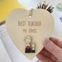 Personalised Best Teacher Thank You Heart, thumbnail 3 of 5