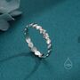 Sterling Silver Heart Shape Skinny Ring, thumbnail 2 of 12