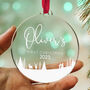 Baby's First Christmas Personalised Tree Bauble, thumbnail 1 of 8