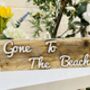 Gone To The Beach Reclaimed Wooden Swim Sign, thumbnail 1 of 4