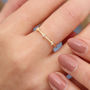 18ct Gold Plated Or Sterling Silver Star Stacking Ring, thumbnail 2 of 7