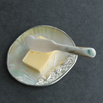 Mother Of Pearl Shell Butter Knife, 2 of 3