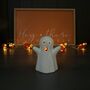 Ceramic Ghost Halloween Tealight Holder, thumbnail 1 of 2