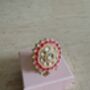 Pink Pearl Meenakari Gold Ring, thumbnail 4 of 6