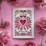 With Love On Mothering Sunday Papercut Card, thumbnail 1 of 6