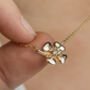 Four Leaf Clover Necklace For Goodluck, thumbnail 5 of 9