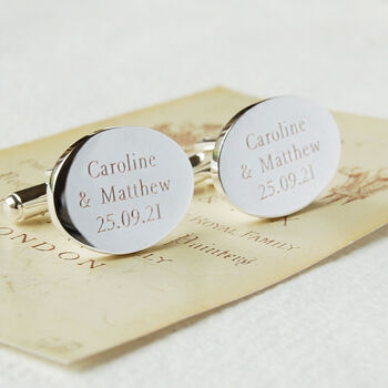 Personalised Oval Cufflinks, 3 of 8