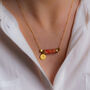 Botanical Personalised Gold And Silver Necklace, thumbnail 2 of 12