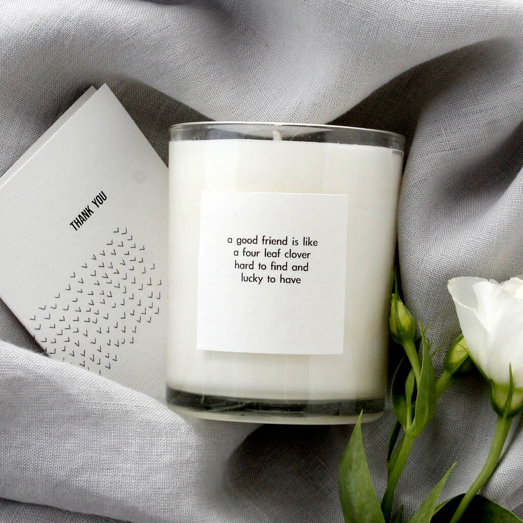 Personalised Friends Quote Candle By attic | notonthehighstreet.com