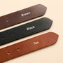Personalised Men's Leather Belt With Secret Message, thumbnail 7 of 9