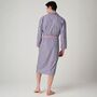 Men's 'Red Pop' Stripe Crisp Cotton Robe, thumbnail 3 of 4