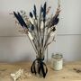 Navy Blue And Grey Dried Flower Arrangement, thumbnail 3 of 6