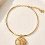 Layered Coloured Faux Stone Pendant Collar Necklace, thumbnail 3 of 3