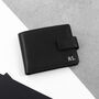 Personalised Men's Rfid Black Leather Bifold Wallet, thumbnail 1 of 5