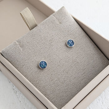 Memorial Ashes Stud Earrings, 2 of 6