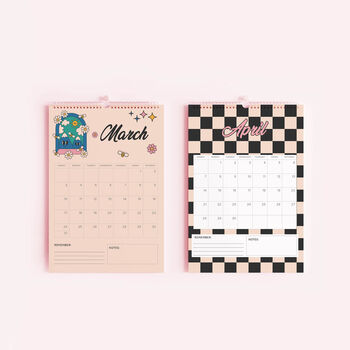 2024 Pink Daisy Calendar, 3 of 7