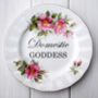 'Domestic Goddess' Upcycled Vintage China Plate, thumbnail 1 of 5