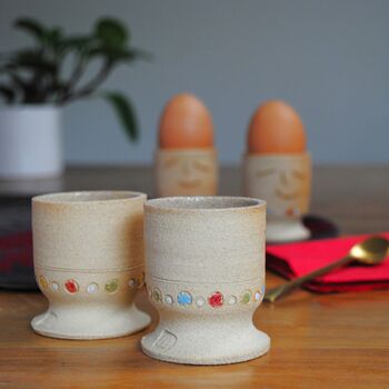 Handmade Stoneware Egg Cup, 3 of 5