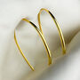 Sterling Silver Minimalist Open Hoop Earrings, thumbnail 5 of 7