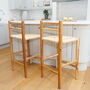 Wooden And Wicker Bar Stool, thumbnail 6 of 12