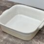 White And Cream Square Baking Dish, 24cm, thumbnail 1 of 3
