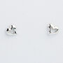 Sterling Silver Tiny Heart Earrings, thumbnail 6 of 7