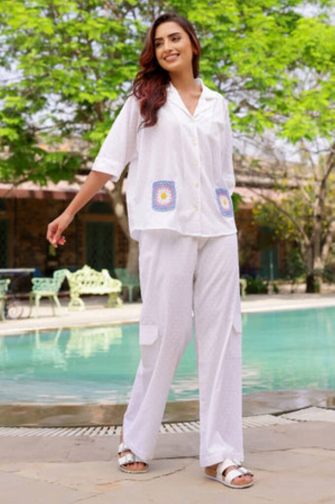 Crochet Pockets Shirt, 1 of 3