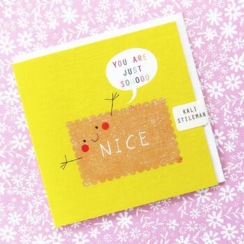 Nice Biscuit Greetings Card, 5 of 5