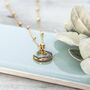 Gold Plated Shell Moon Pendant Necklace, thumbnail 4 of 6