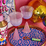 Set Of Two Lips Tinted Wine Glasses, thumbnail 1 of 2